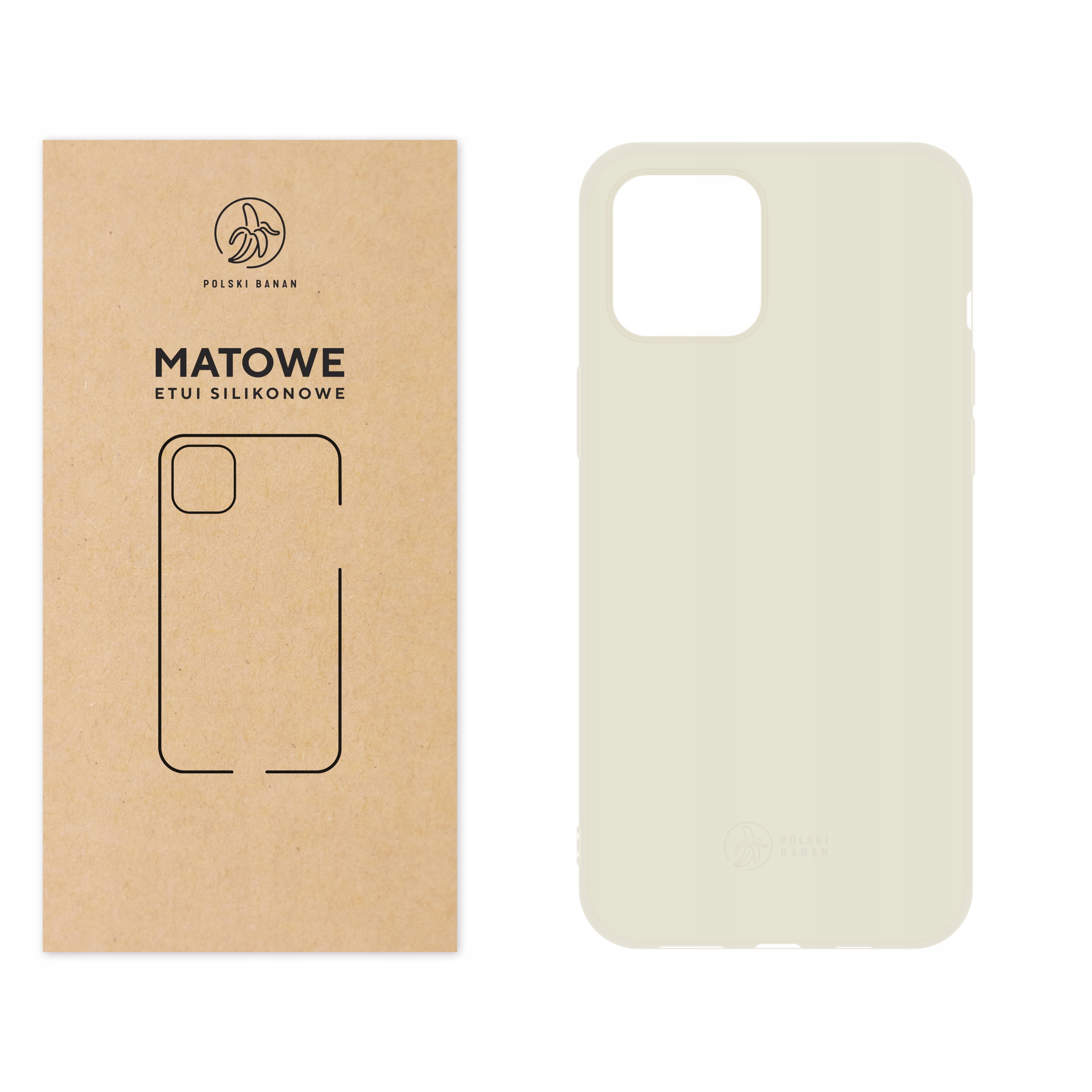 

Etui Matowe do iPhone 12 Pro Max kremowe