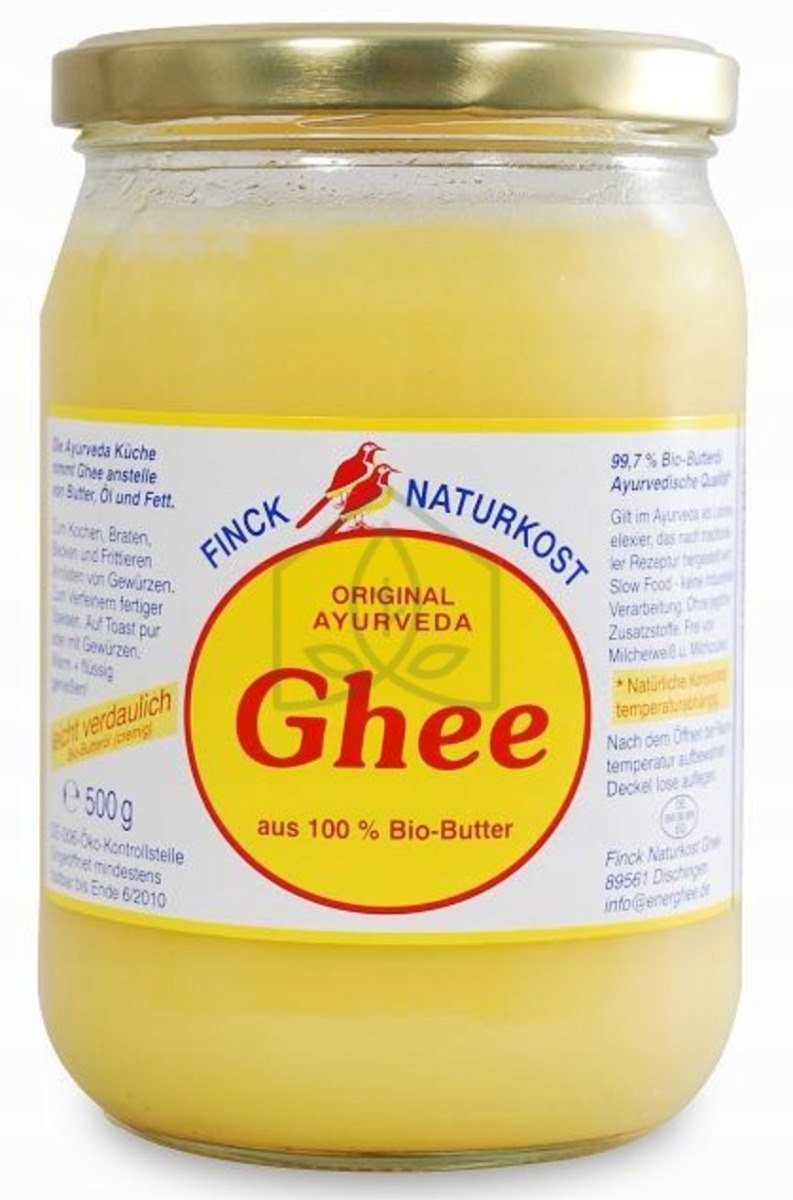Finck Ayurveda Klarované máslo Ghee Bio 480 g