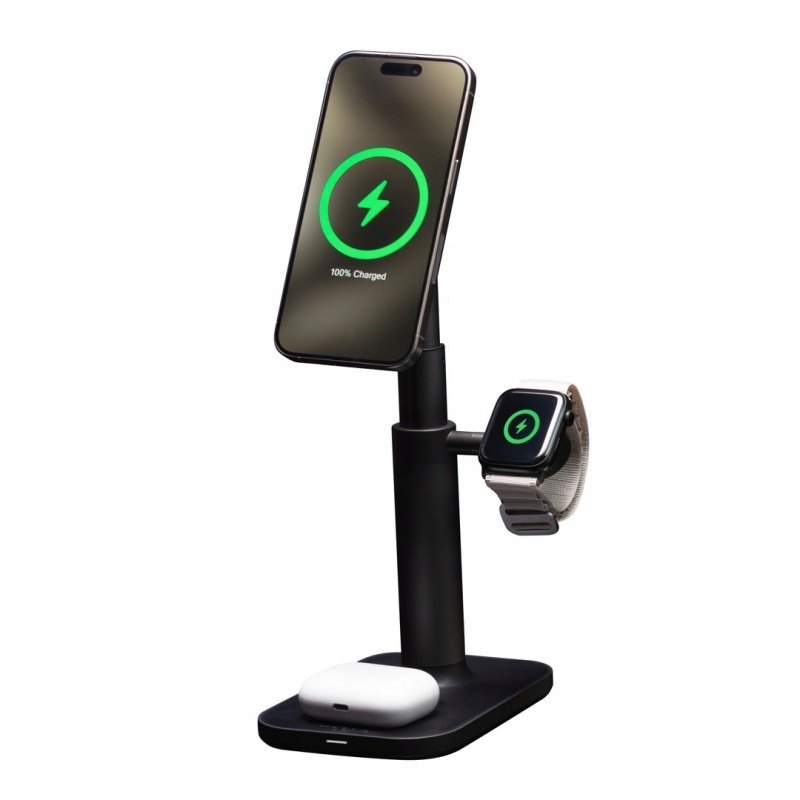 Výsuvný stojánek Mophie 3v1 MagSafe nabíječka pro Apple iPhone AirPods Watch