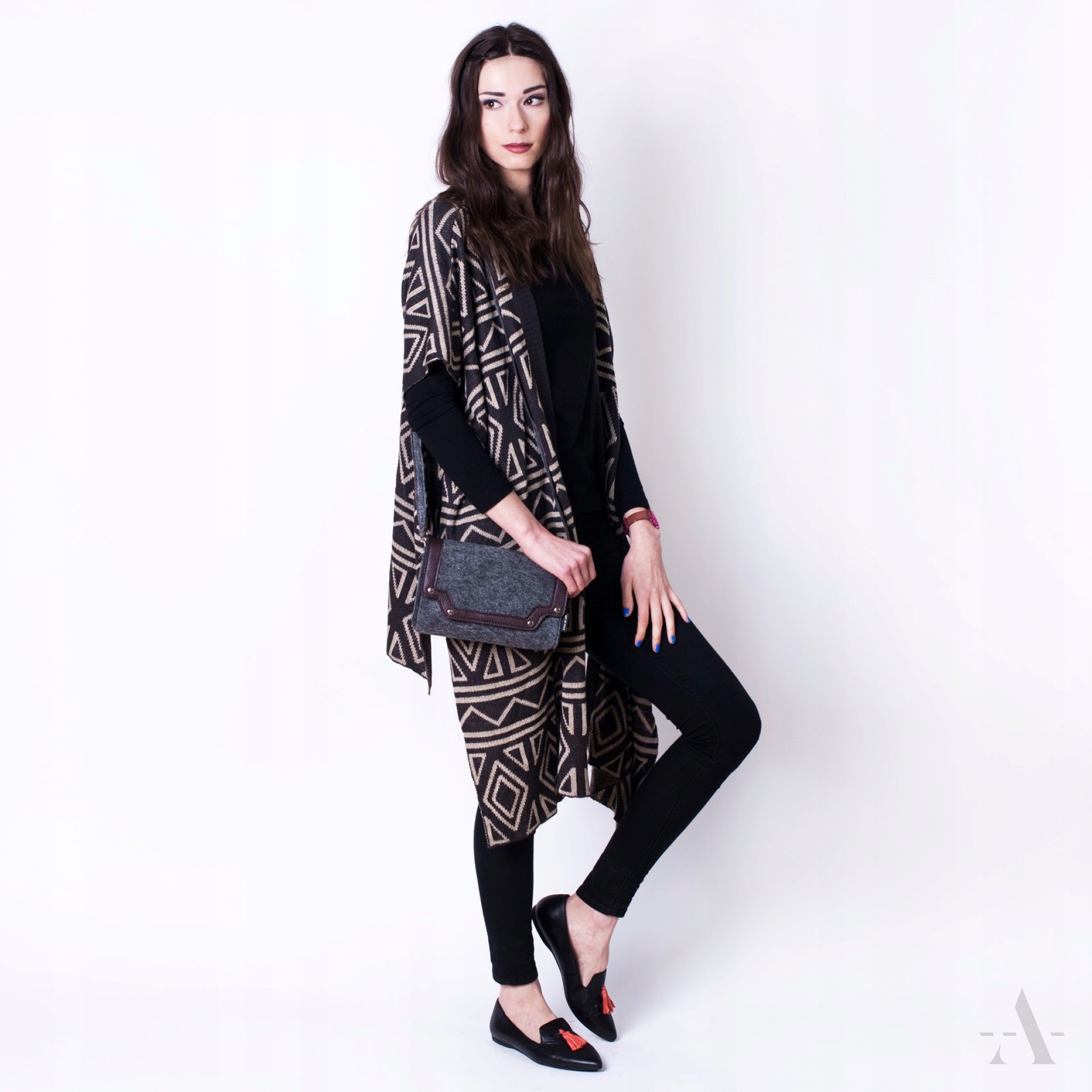 

Ciepłe wełnA Ponczo narzutka Sweter Szal Kardigan