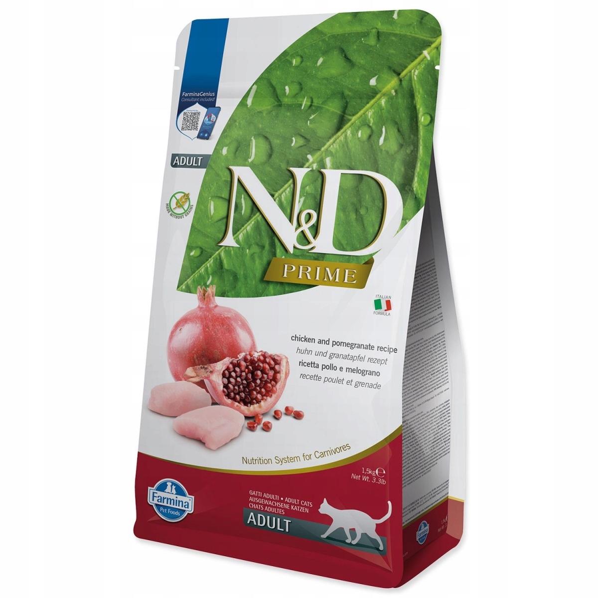 Krmivo N&amp;d Cat Prime Chicken &amp; Pomegranate 1,5kg