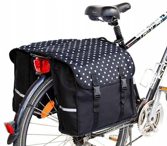 TORBA NA BAGAŻNIK ROWEROWY, SAKWA ROWEROWA 2x15L Rodzaj tylna