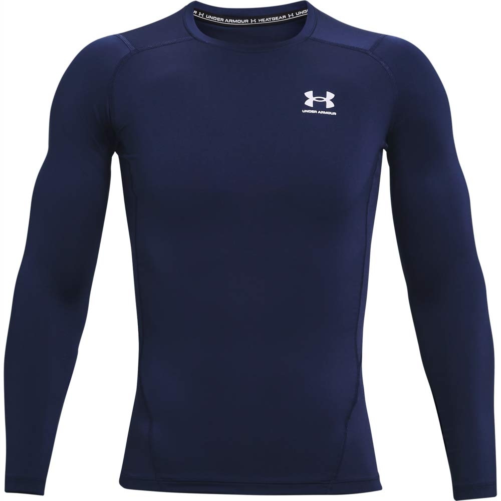 Under Armour Tričko Ua Hg Armour Comp Ls-nvy modrá