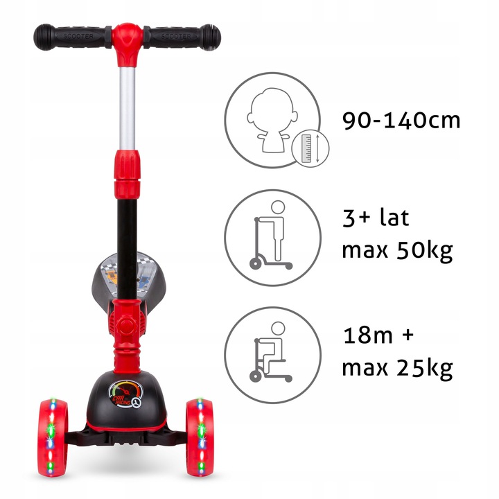 Hulajnoga balansowa 2w1 Kidwell Rimba jeździk LED Marka Kidwell