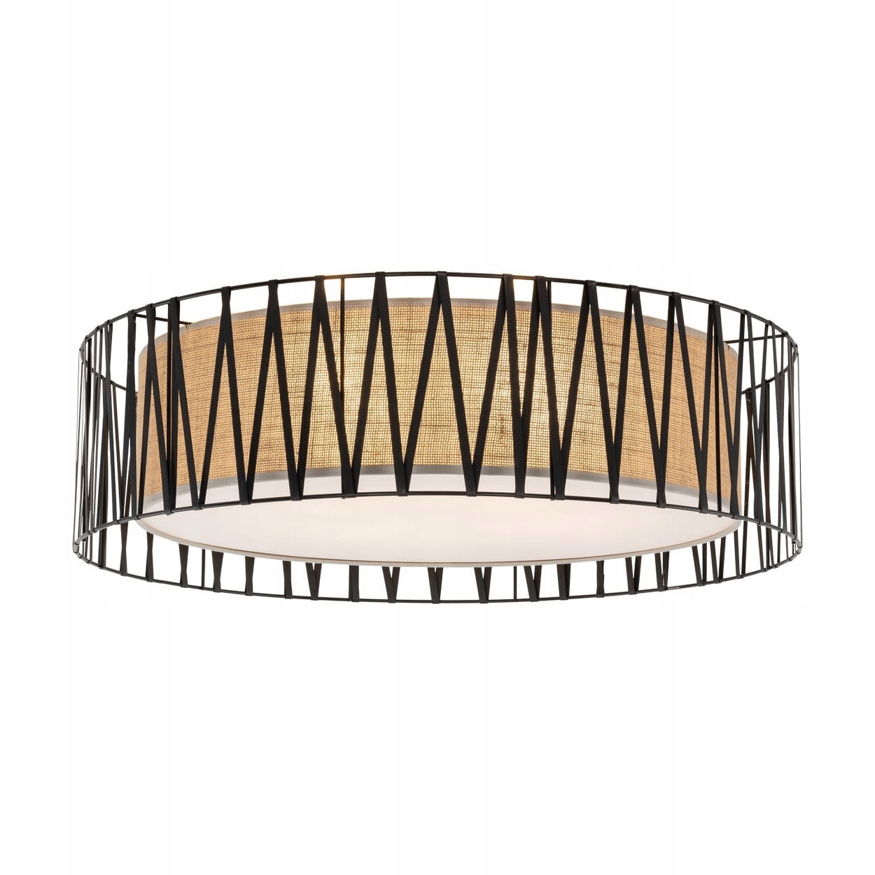 Lampa sufitowa plafon E27 do salonu Harmony kolor Czarny 4556 Tk Lighting