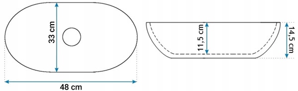 UMYWALKA REA NABLATOWA LINDA LAVA MAT - REA Materiał wykonania Ceramika