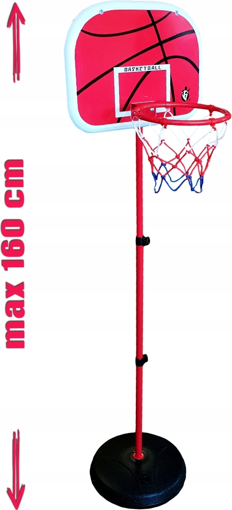 ZESTAW DO KOSZYKÓWKI DLA DZIECI KOSZYKÓWKA KOSZ STOJĄCY PIŁKA TABLICA Kod producenta 5902444024350