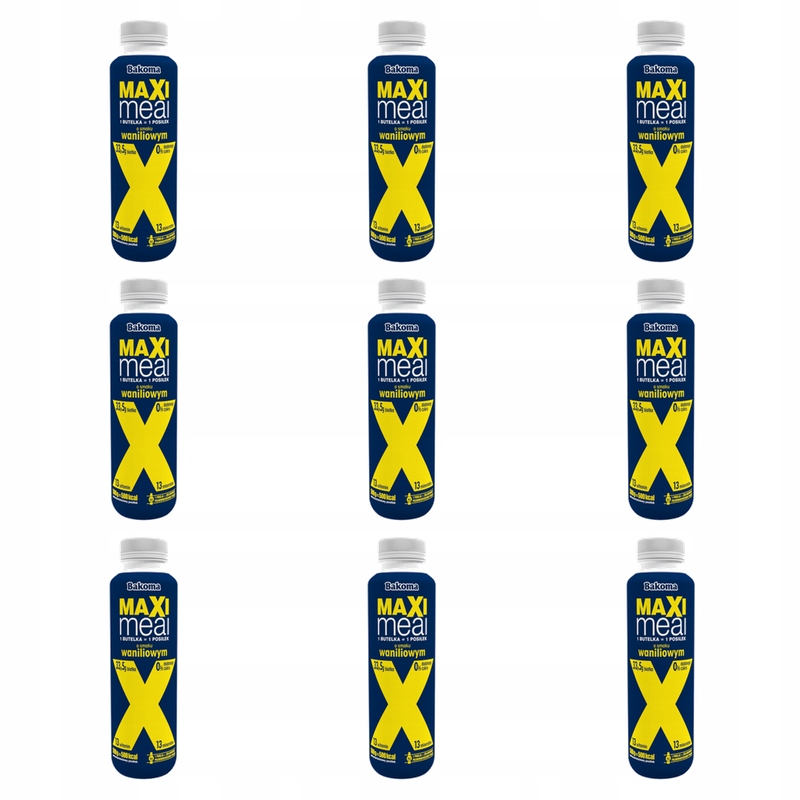 Bakoma Maxi Meal s vanilkovou příchutí 500 g X9