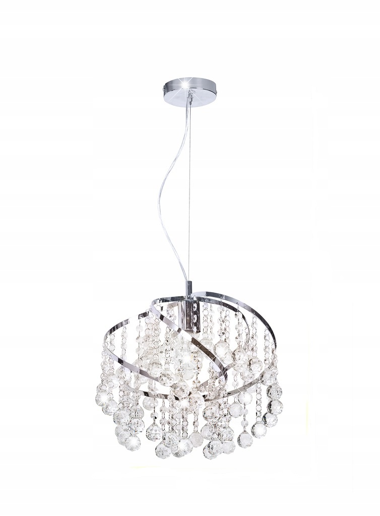 

Lampa Sufitowa Wisząca Kryształ Lisa Chrom Led