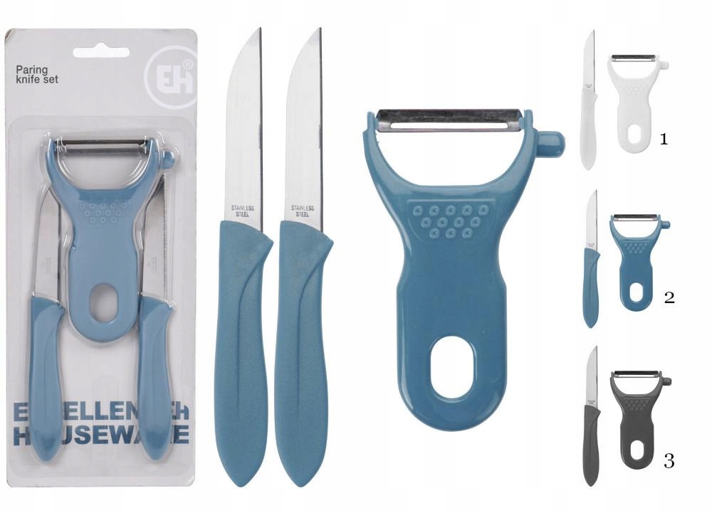 Zestaw 3 obieraków KOLOR MIX Koopman