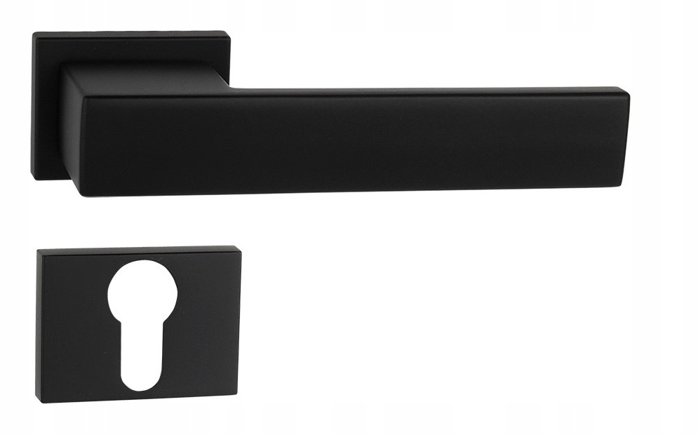 talianska kľučka Total MI čierna matná rozety Wb