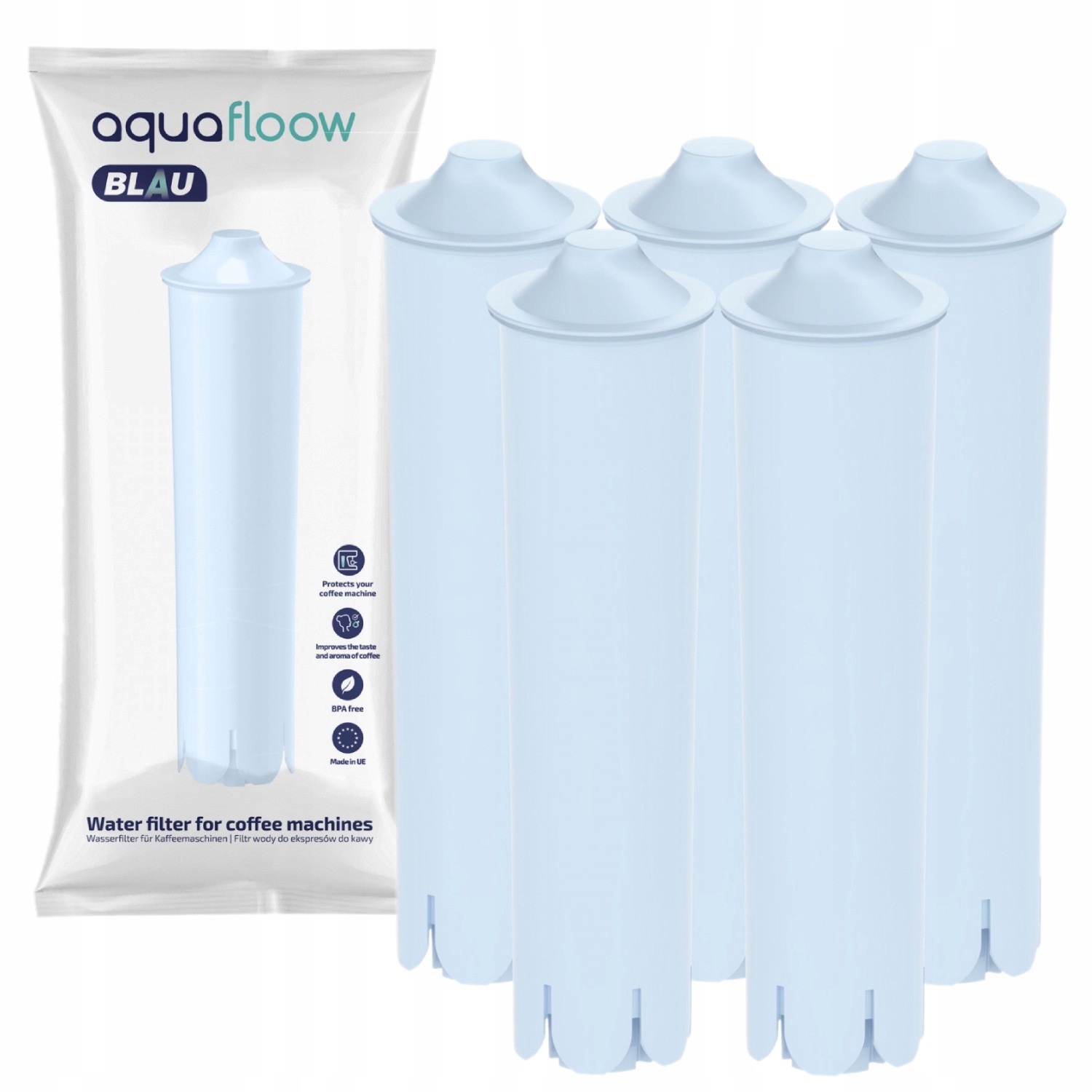 FILTR WODY AQUAFLOOW BLAU DO EKSPRESU JURA - 5 SZT