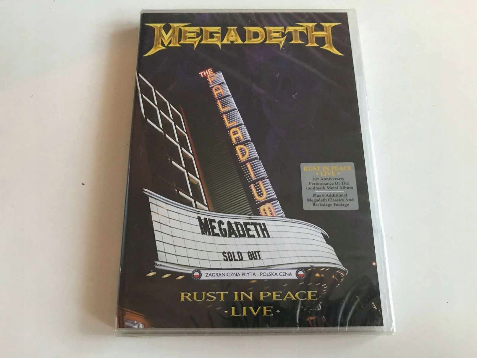 Blu Ray Megadeth Rust In Peace Live Megadeth 20th Anniversary