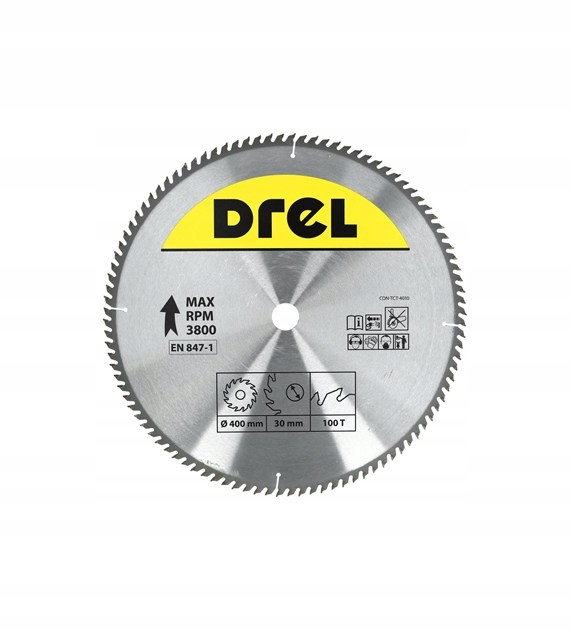 Kotoučová pila na dřevo 400 x 30 mm 100 t zuby widia