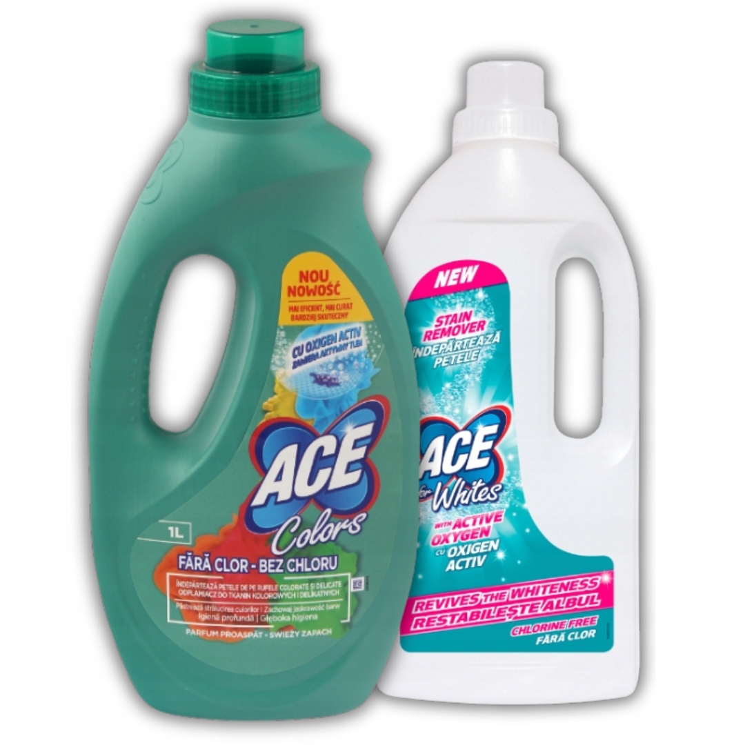 Ace пятновыводитель нежный Color White Mix 2x1l