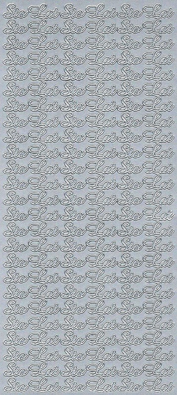 Stickersy, naklejki Sto Lat, srebrne