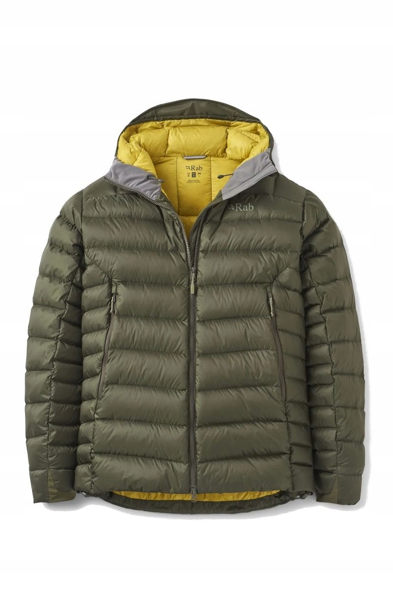 Rab Pánská péřová bunda Electron Pro Hoody zelená