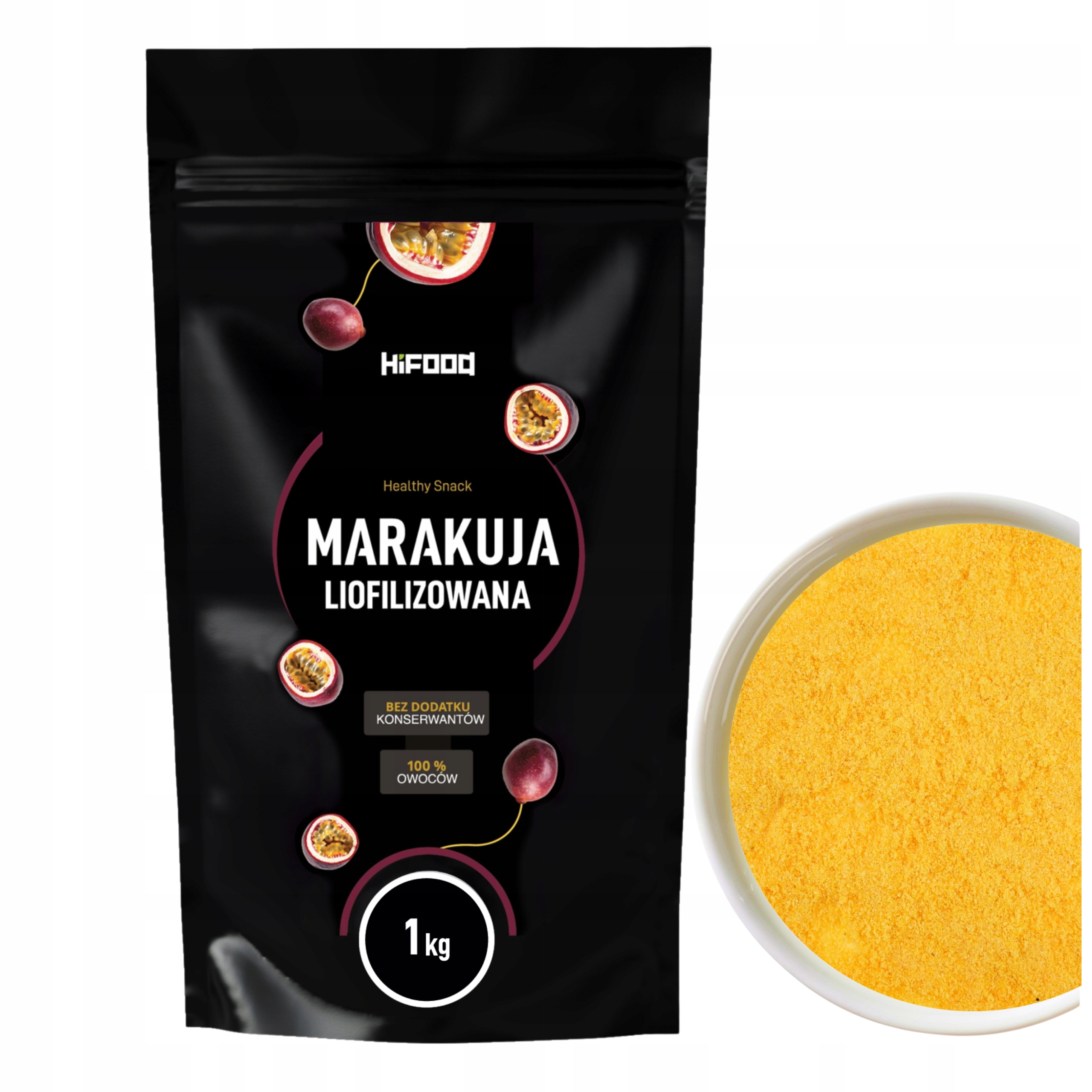 Marakuja Liofilizowana Proszek Passion Fruit w proszku 1000g HiFOOD