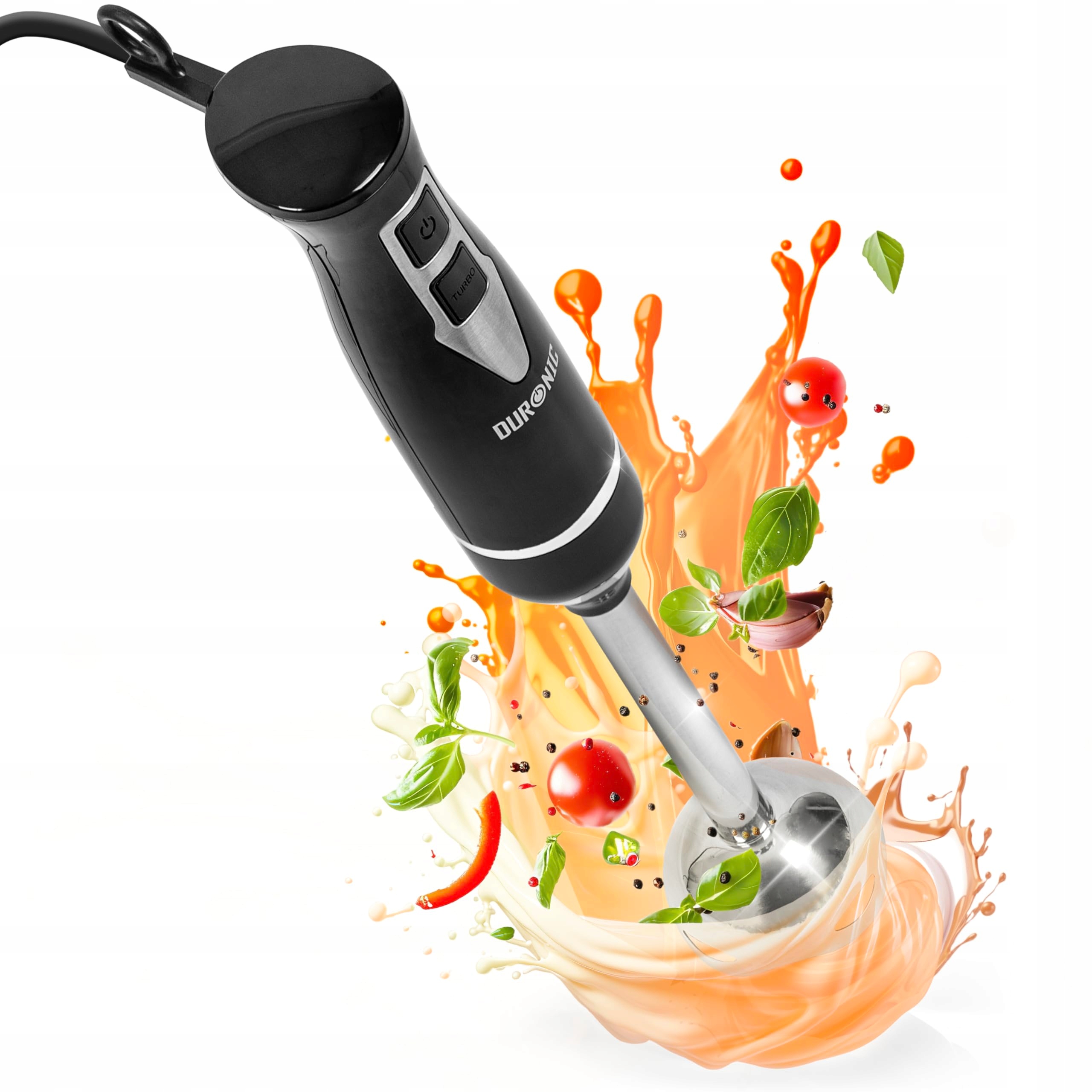 DURONIC HB35B Blender Ręczny 350W Stalowy Do Zup Smoothie Püree Sosów
