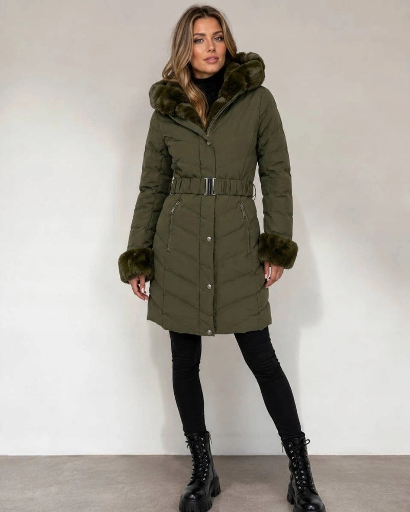 Zimní Bunda S Kožešinou 5M3156 Army L (40)