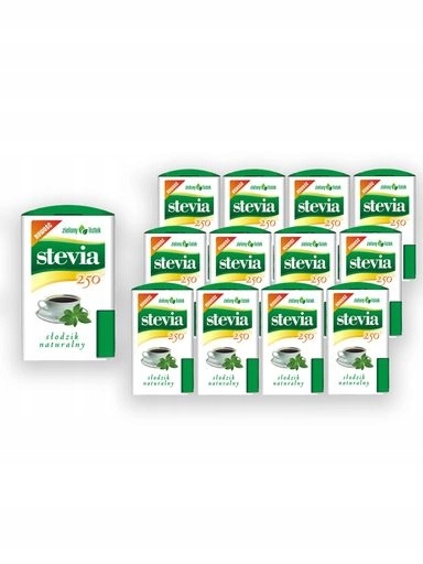 Levně Zielony listek Stevia Sladidlo přírodního původu12 x 13,8 g (250 tablet)