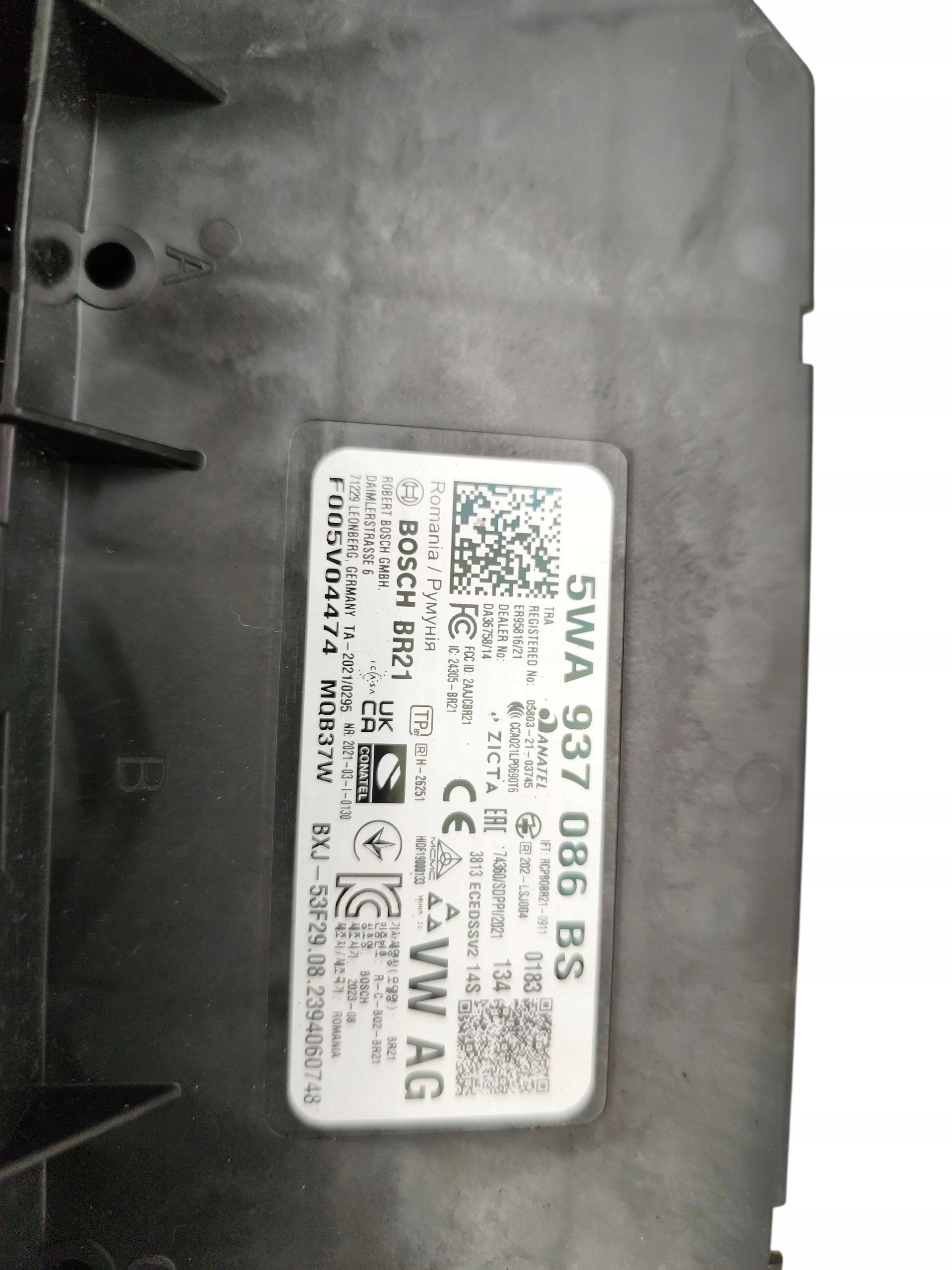 module control unit KOMFORTU SKODA OCTAVIA IV AUDI A3 8Y 5WA937086BS