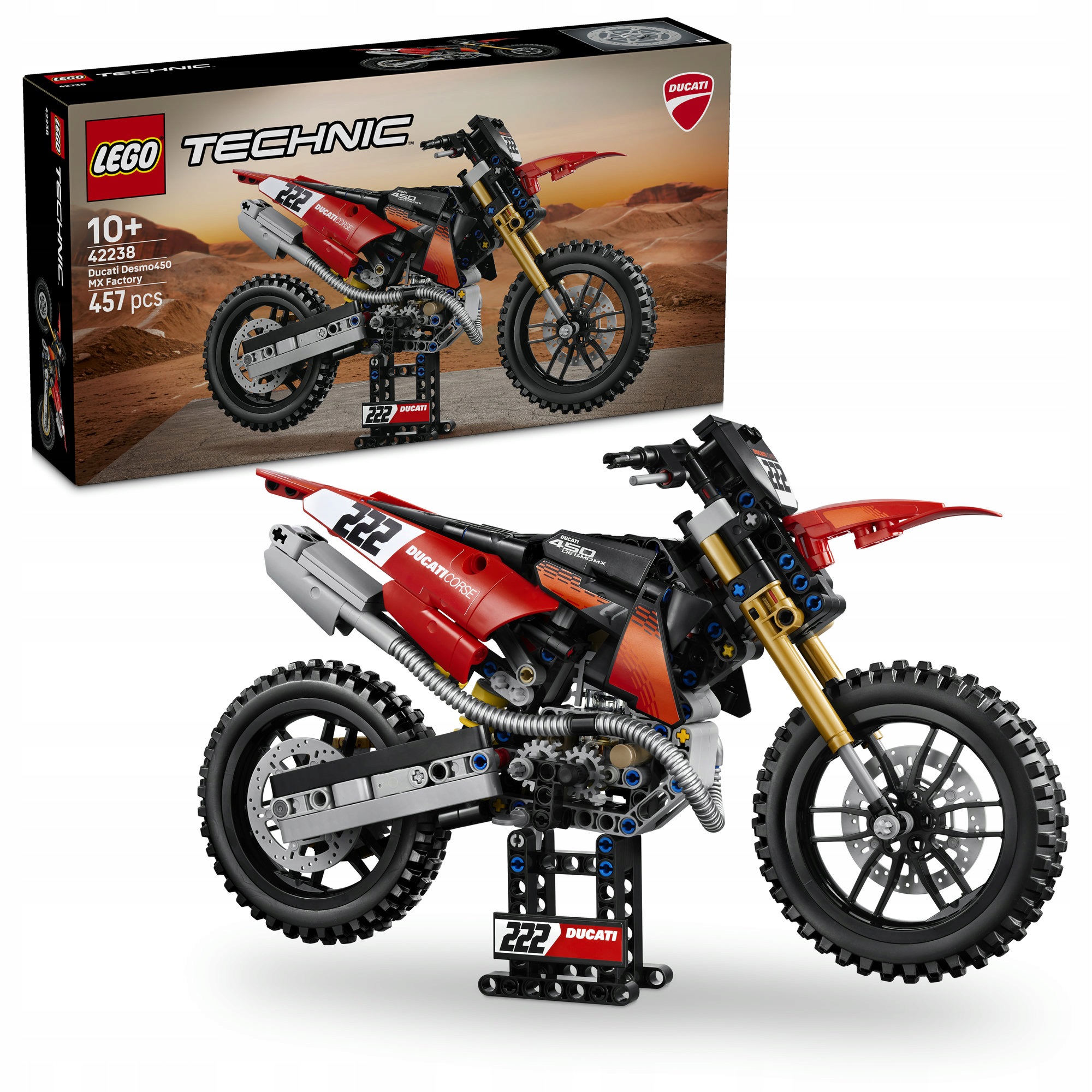 Lego Technic Motocykl Ducati Desmo450 MX Factory 42238