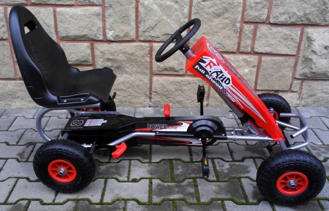 GOKART G5 NA PEDAŁA POMPOWANE KOŁA, HAMULEC RĘCZNY Marka R-Sport
