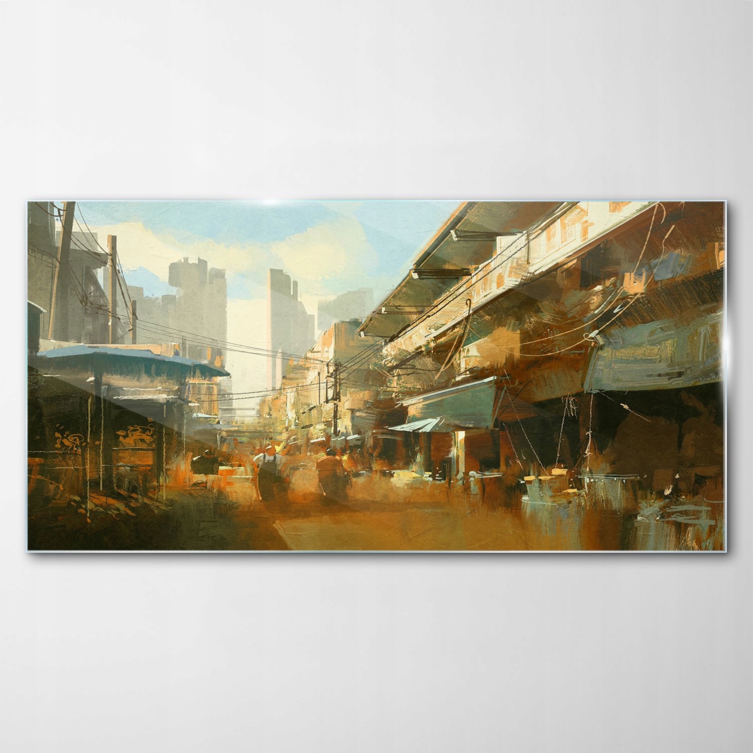 

Hartowany Obraz Szklany Sklepy Miasto Ulice 120x60