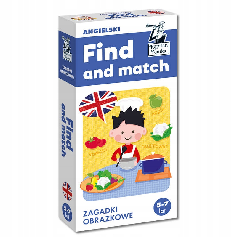 

Find and match. Angielski. Zagadki obrazkowe