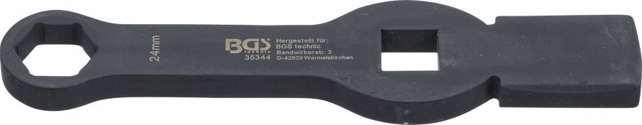 Klíč očkový 6hranný na šlehání 24 mm Bgs