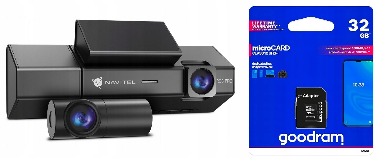 Navitel RC3 Pro Automobilový rekordér Gps kamera 32 Gb