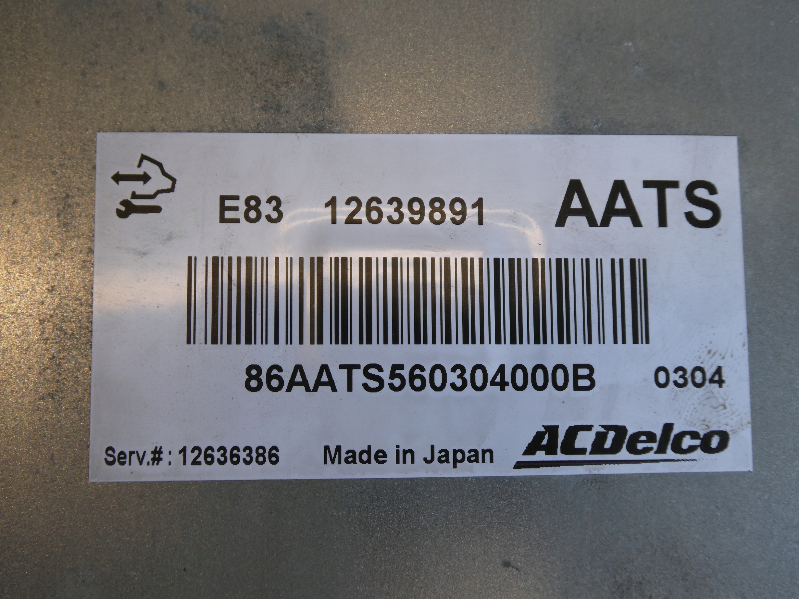 computer control unit of the engine OPEL ASTRA 4 J 1.6 petrol A16XER 115 KM