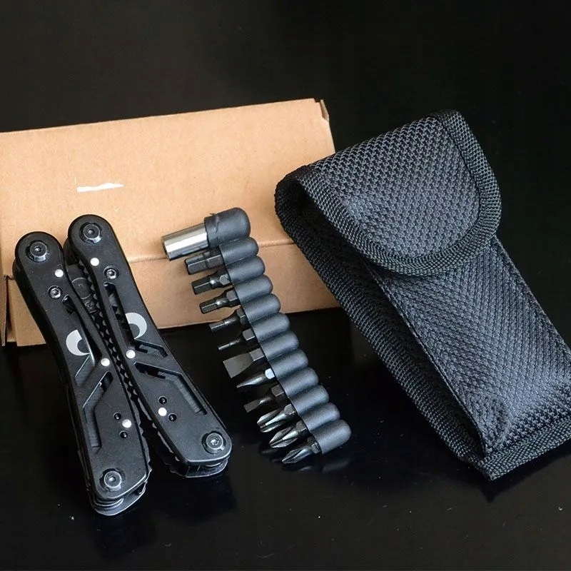 MULTITOOL NARZĘDZIE WIELOFUNKCYJNE SCYZORYK 21w1 ZESTAW BITÓW ETUI ZESTAW Kod producenta SURVIVAL KOMBINERKI NÓŻ UNIWERSALNY ETUI
