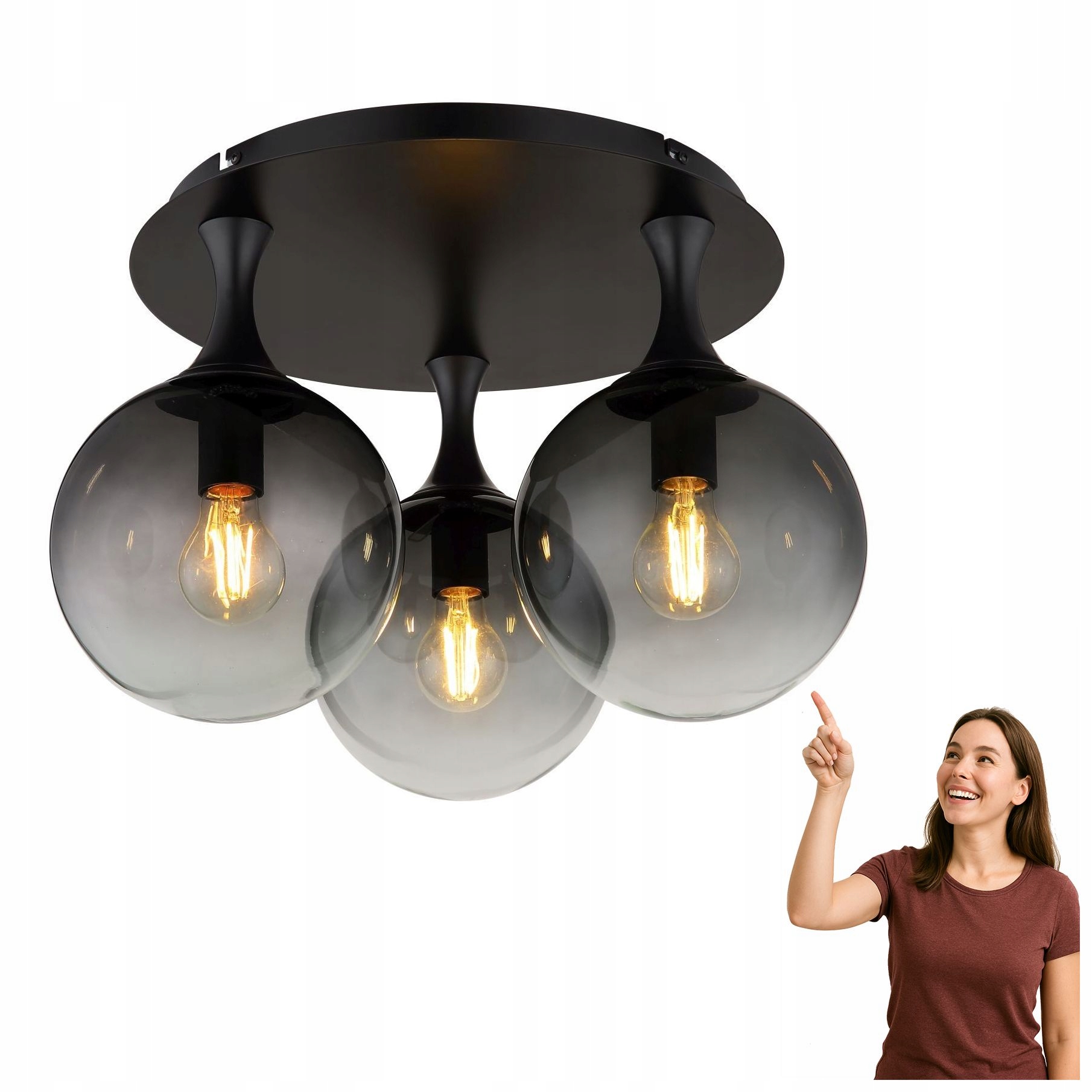 Stropná lampa Dalton 15885-3D Globo