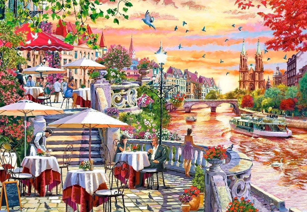

Puzzle 1000 elementów Romantyczny zachód słońca
