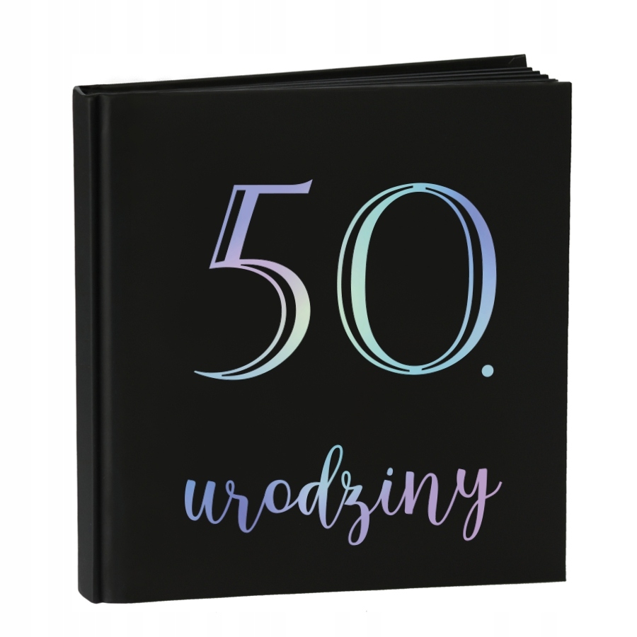 Księga Gości na 50 urodziny Czarna album