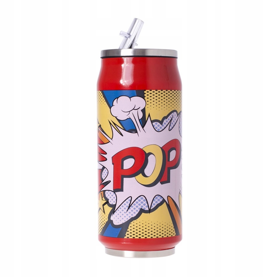KUBEK TERMICZNY TERMOS PUSZKA DO AUTA SZKOŁY 500ML POP