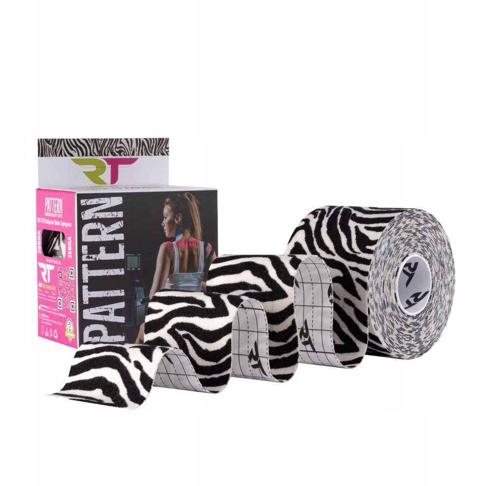 

Taśma Tejp Kinesiology Rea Tape PLASTRY3NS zebra
