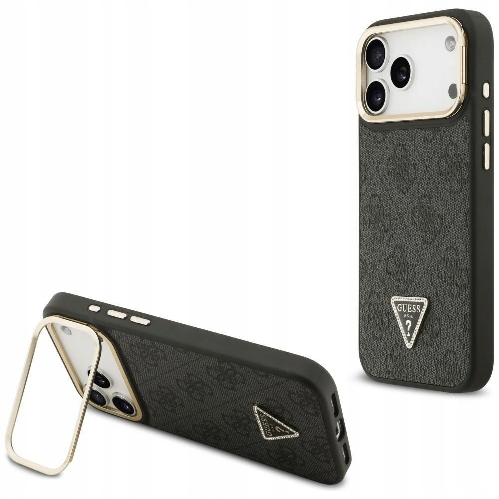 Etui Guess 4G Pu Triangle Logo & StandCamera Magsafe do iPhone 17 Pro M