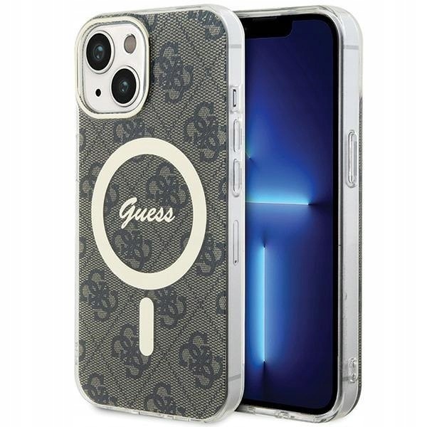 Guess GUHMP15SH4STW iPhone 15 14 136.1" brązowy/brown hardcase IML