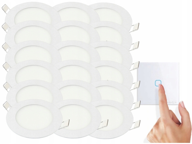 Sada Halogenová Led lampa 3W 18x spínač