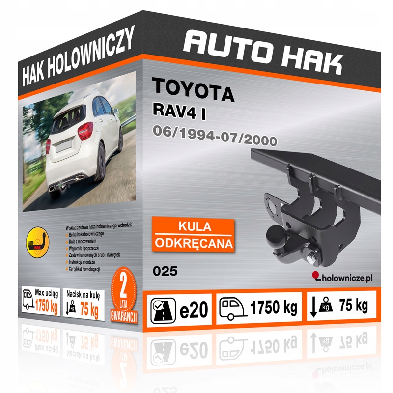 Hak holowniczy TOYOTA RAV4 I 1994-2000