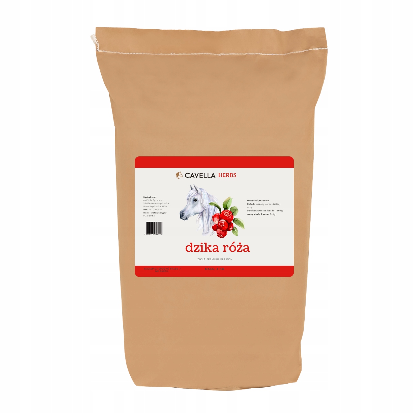 Cavella Herbs – Šípková Růže – ovoce pro koně – 4 kg