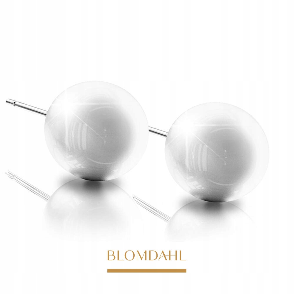 Blomdahl Hipoalergenní Náušnice Pearl White 10 mm