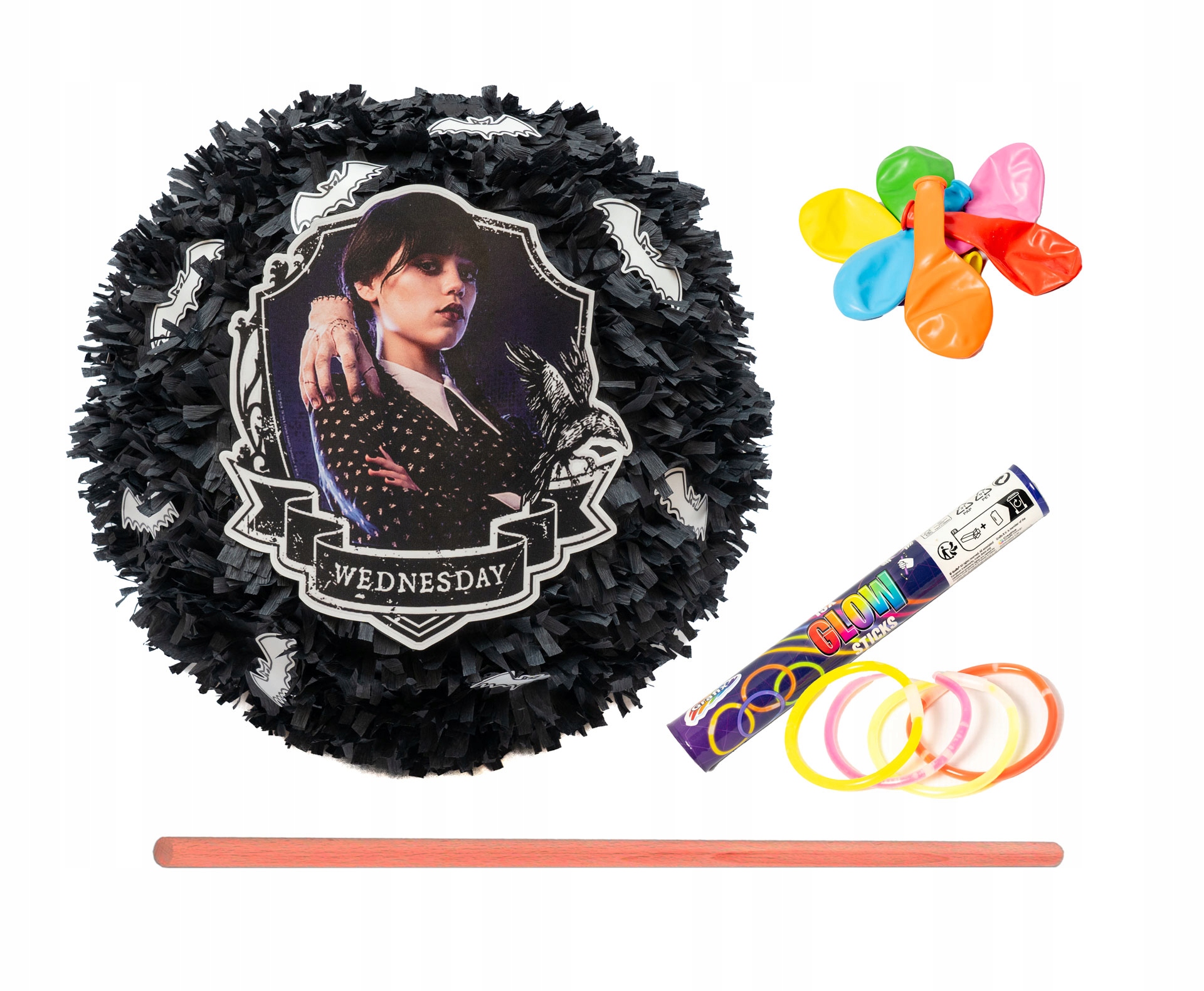 PINIATA XXL -100CM WEDNESDAY + DODATEK