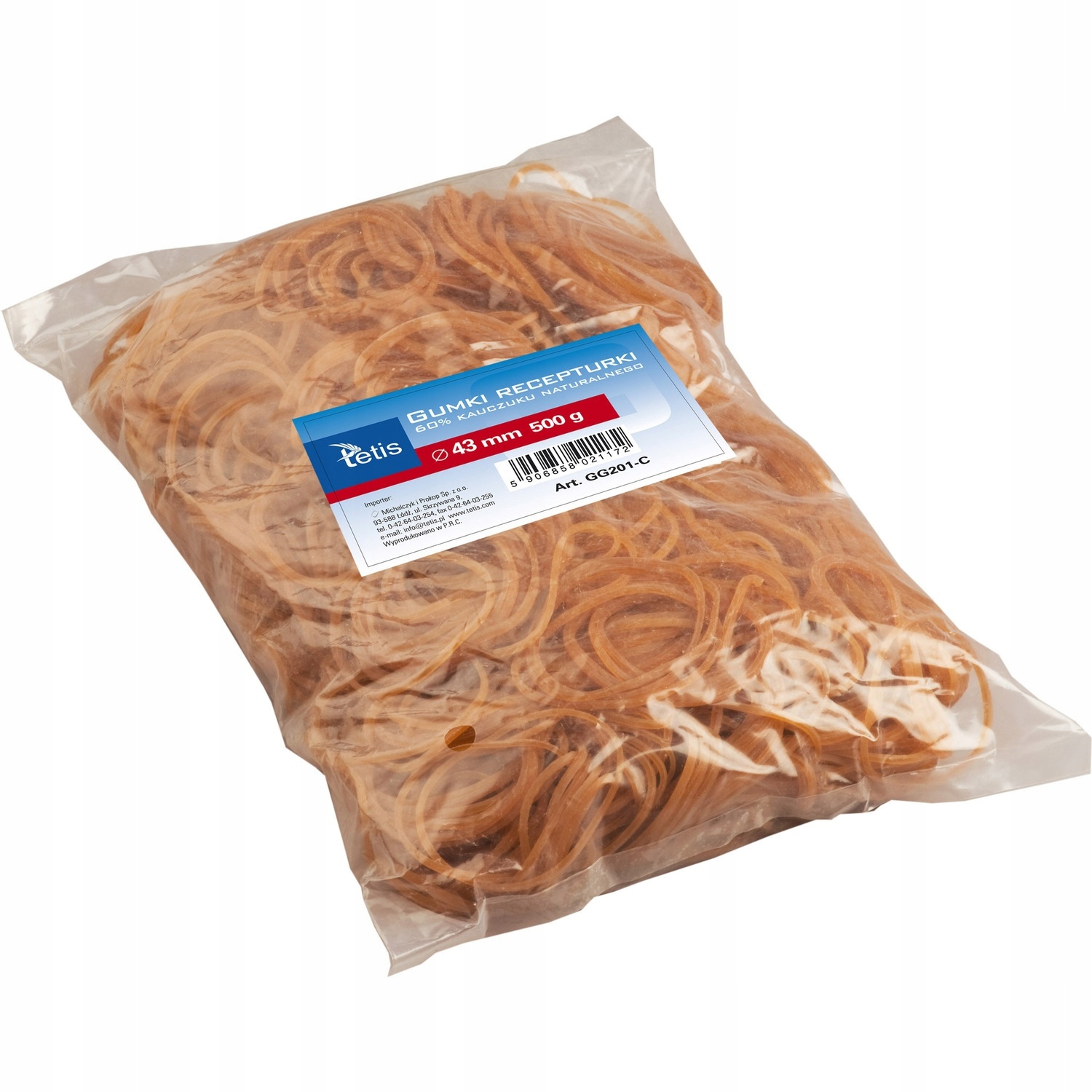 GUMKI RECEPTURKI duża paczka 500 gram 43mm TETIS