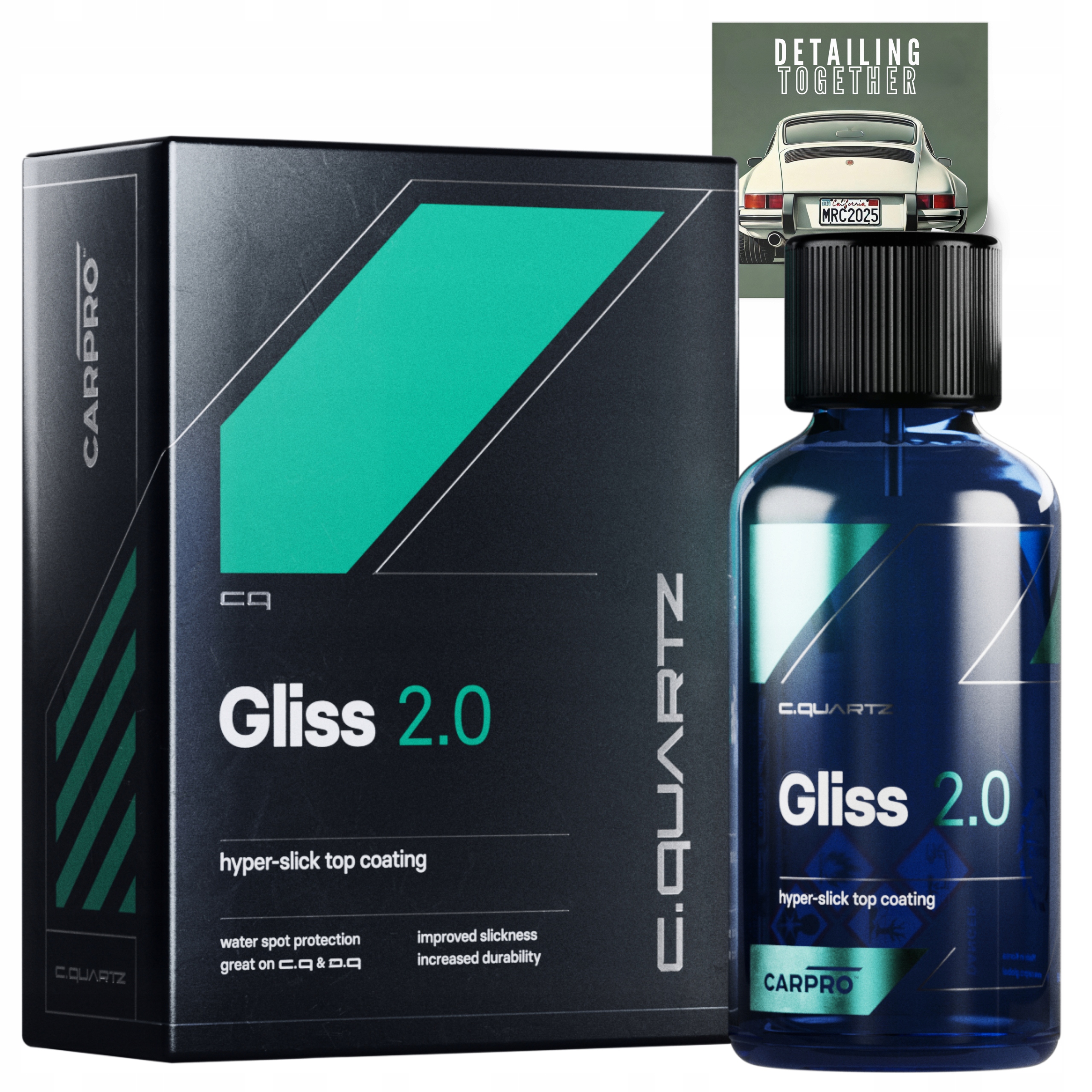 CarPro Gliss 2.0 Ochranná vrstva Top Coating Moderná technológia 30 ml