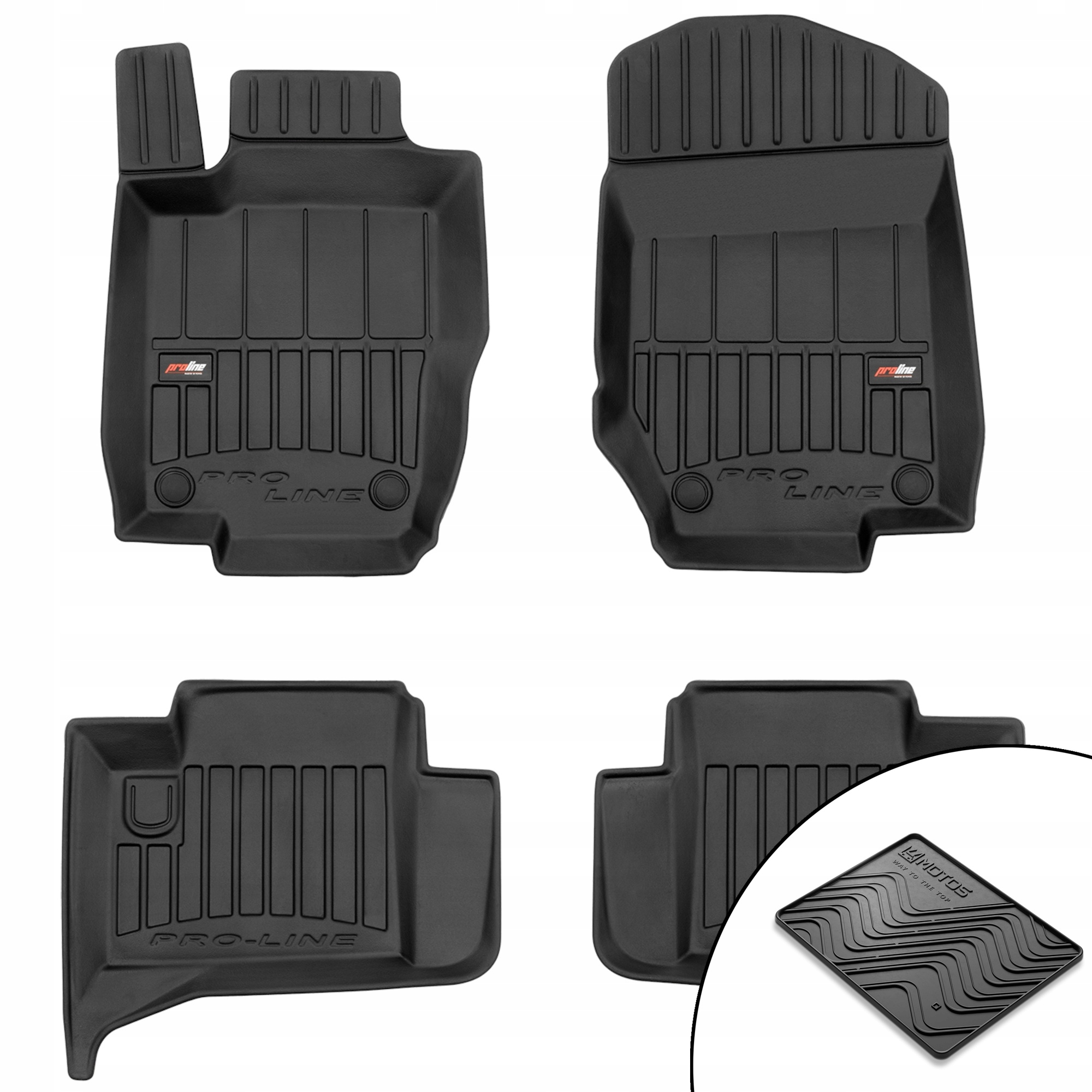3D gumové koberce Mercedes-Benz ML W164 2005-2011 rohož bonus
