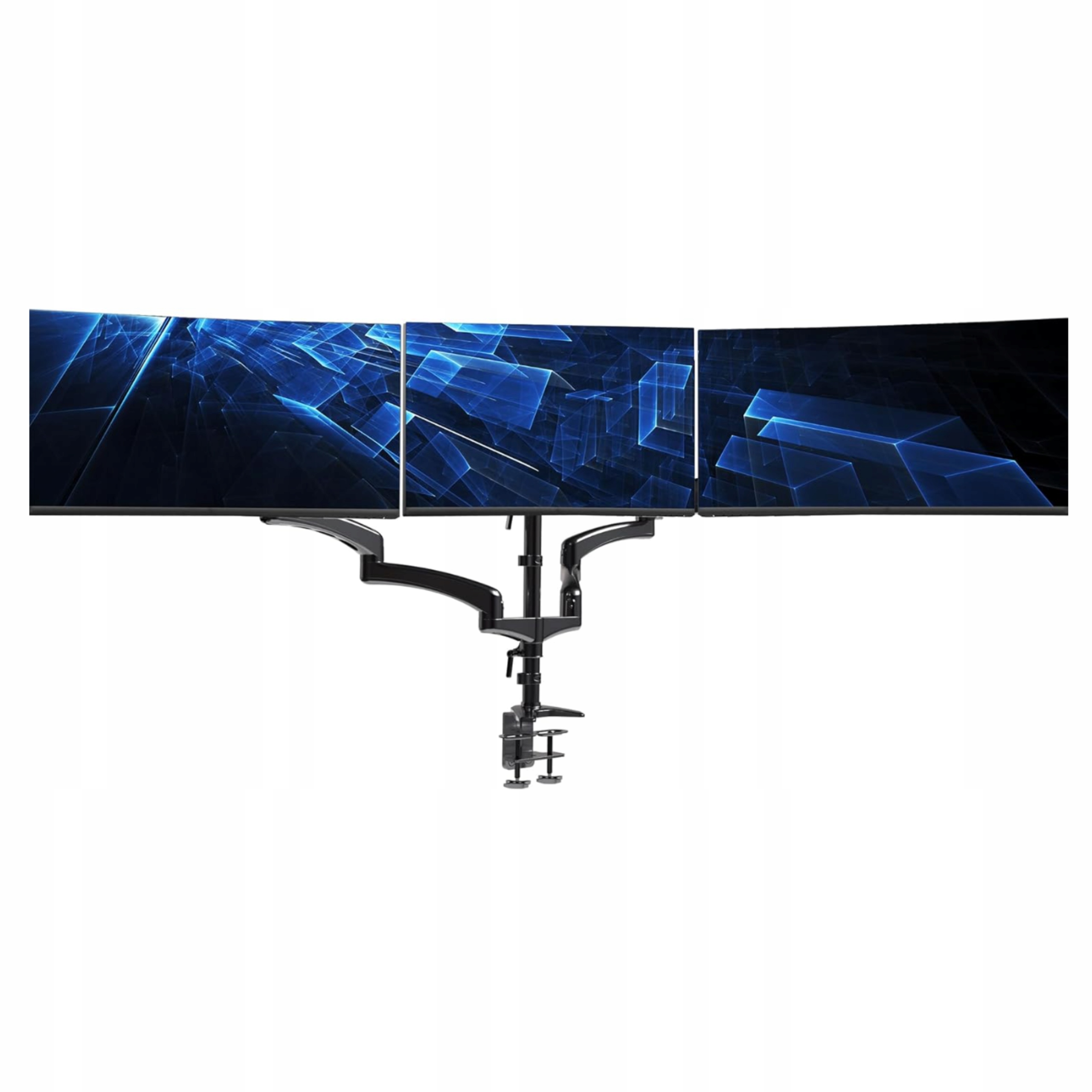 Uchwyt Na Monitory Potrójny Obrót 360° Biurkowy Standard Vesa Regulowany